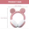 Girls Earmuff Plush Headband for Winter Comfort Pink