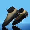 New Student Adult High Heels Non-slip, Breathable and Wear-resistant High-top Football Shoes Professional Game Comfortable Stickers Versatile