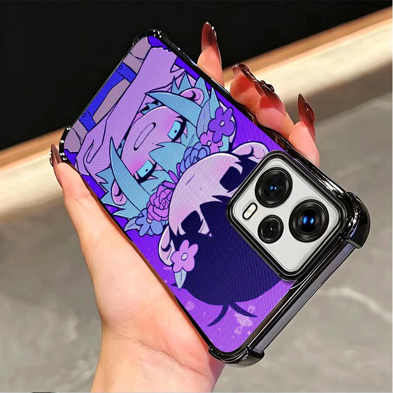 O-Omori Cartoon Game Plating Phone Case For Xiaomi Poco X5 X6 X7 X8 Pro Max F8 Ultra F7 M8 M7 M5S Redmi 15C 15 14C 13C 13 X3 12C
