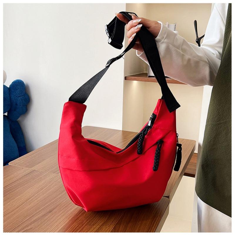 Fashion Casual Dumpling Bag Commuter Large Capacity Crossbody Bag Student Versatile Lightweight Class Shoulder Bag