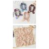 Korean Ins Style Versatile Floral Small Square Scarf For Women