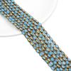Oval Faceted Gold-Edged Glass Crystal Rice Beads for Jewelry Making