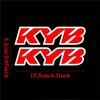 2PCS Motorcycle Stickers Motocross Front Forks Kyb Showa Wp for Shock Absorbers Cool Logo Vinyl Suspension Durable Vinyl Decals