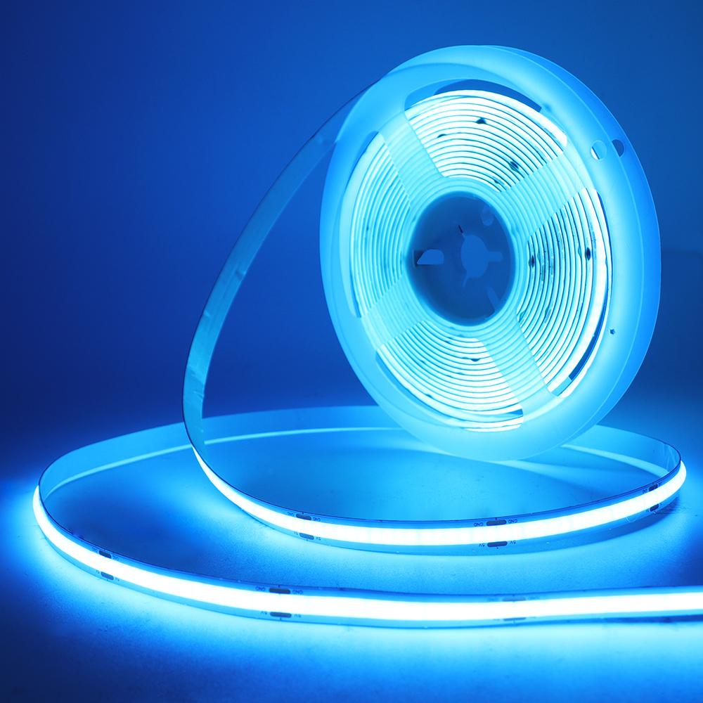 Motion Sensor COB Led Light Strip Battery 3mm 5mm 8mm PCB Width Under Bed Lamp For Cabinet Wardrobe Kitchen Stairs 1M 2M 4M 5M
