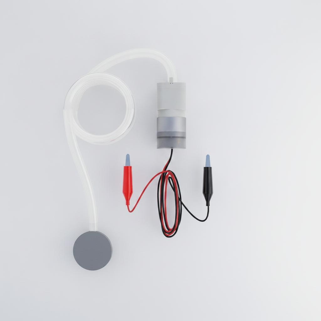12V Car Oxygen Pump for Live Fish Transport, Portable DC Aerator with Battery Clips Black Shell 370