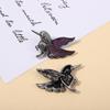 Animal Shell Bird Brooch Pin With Alloy Embedding For Fashion Accessory
