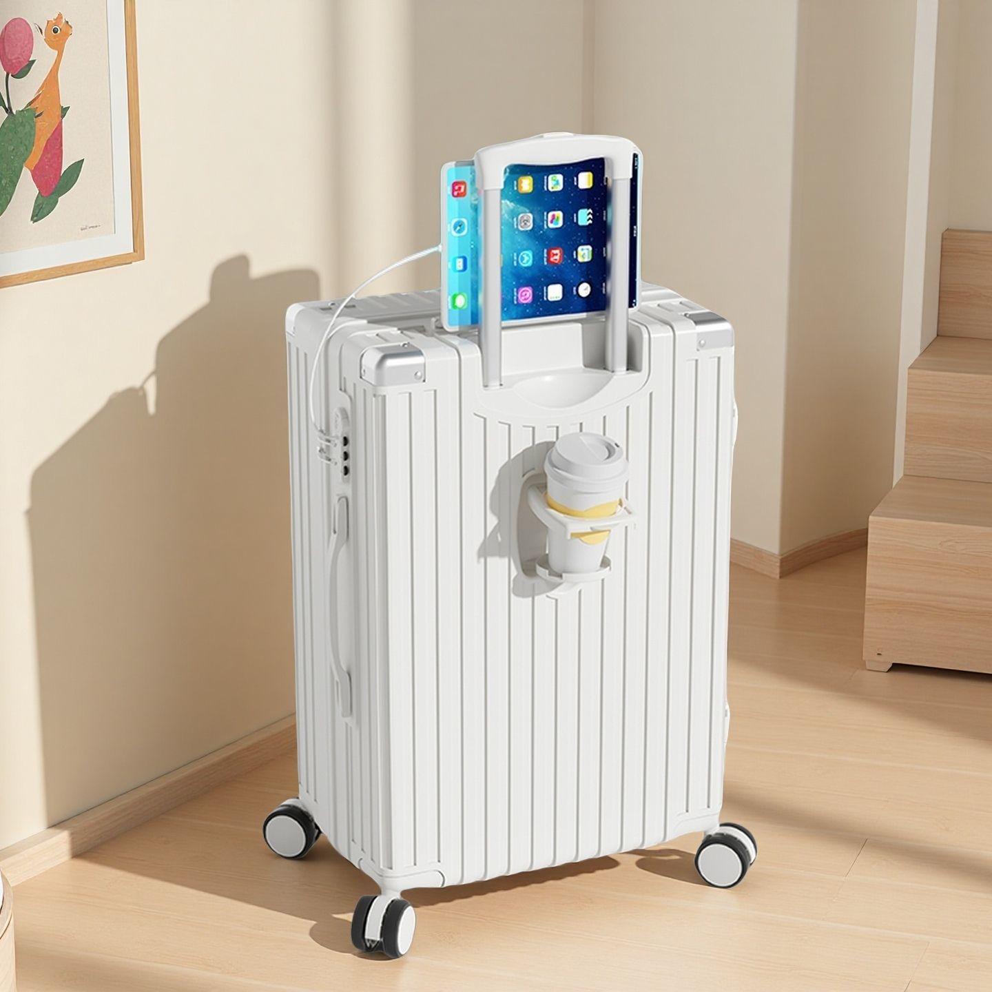 

2025 Прочный Многофункциональный Чемодан-тележка Большой Вместимости с Кодовым Замком для Женщин, Мужчин и Студентов 20-inch with Bumper Corners