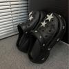 New summer platform hole shoes slippers women's outer wear summer out sandals women's bag head drag