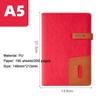 (Free Logo Engraving) A5 Thickened Business Hard Notebook, Notepad, Student Diary, Buckle Meeting Minutes, with Card Slot