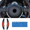 Real Hard Carbon Fiber for Subaru XV BRZ Forester Impreza Outback Legacy Toyota 86 Steering Wheel Paddle Shifter Sticker