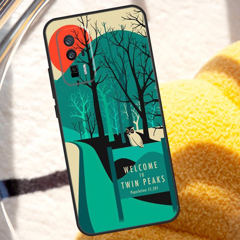 twin peaks Case For POCO X3 X4 X5 X6 Pro M5s M6 F3 F5 Xiaomi 14 13 Ultra 12 Lite 11T 12T 13T Pro Cover