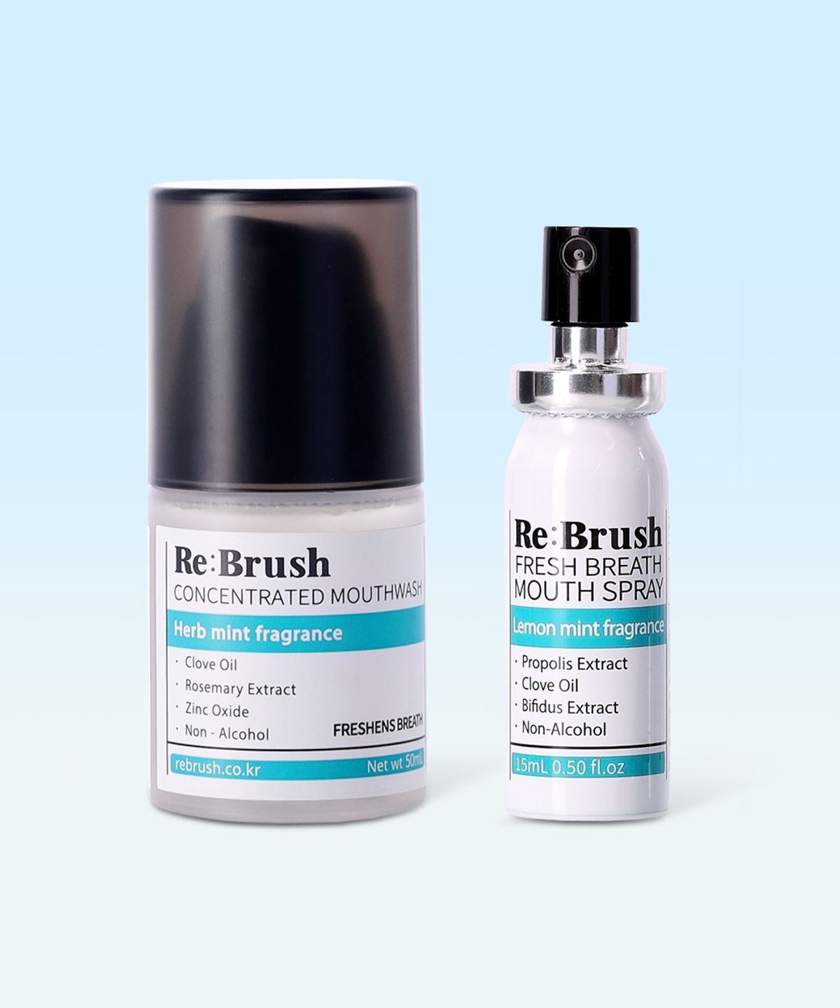 Breath Care Set (Concentrated Mouthwash 50ml + Oral Spray 15ml) cloves