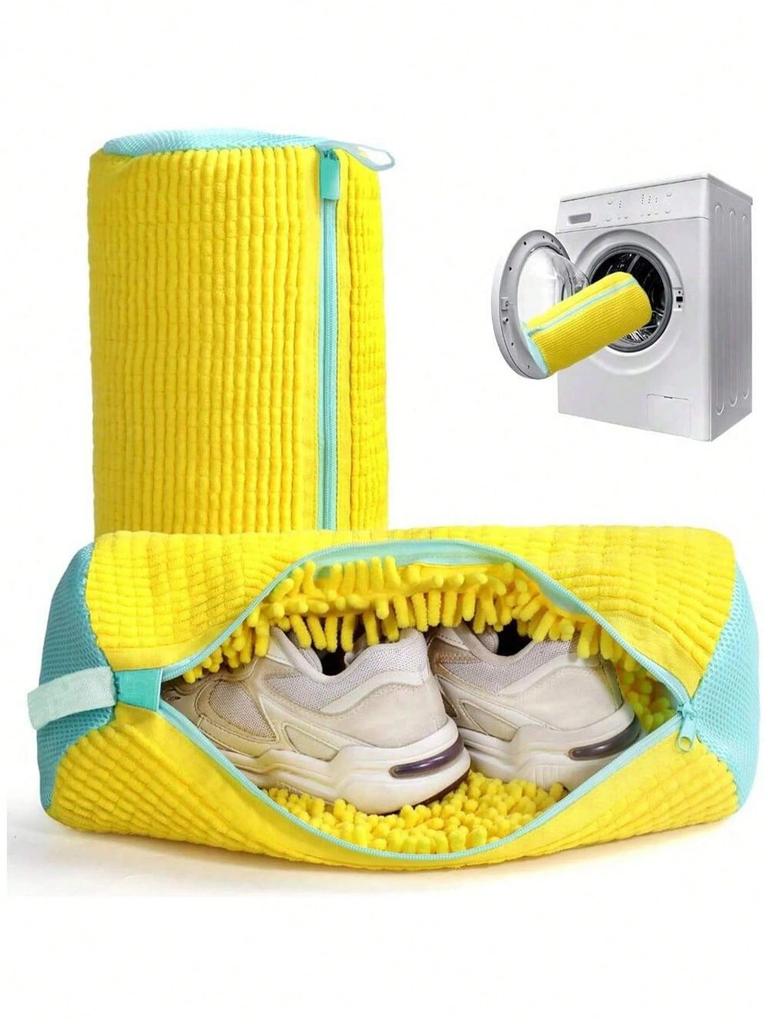1-piece washing machine shoe bag with zipper, suitable for protecting all kinds of shoes and laundry bags.