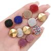 1pcs Stainless Steel Square Shape Charms Pendants with Rhinestone for DIY Bracelet Necklace Jewelry Making Supplies