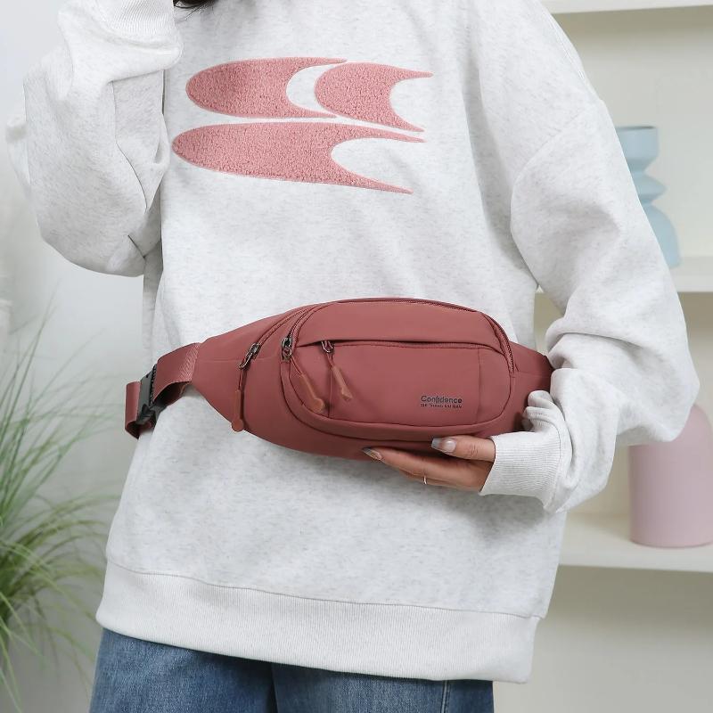 Unisex Adjustable Waist Pack – Spacious Multi-Pocket Bag for Commuter Outdoor Sports & Weekend Trips