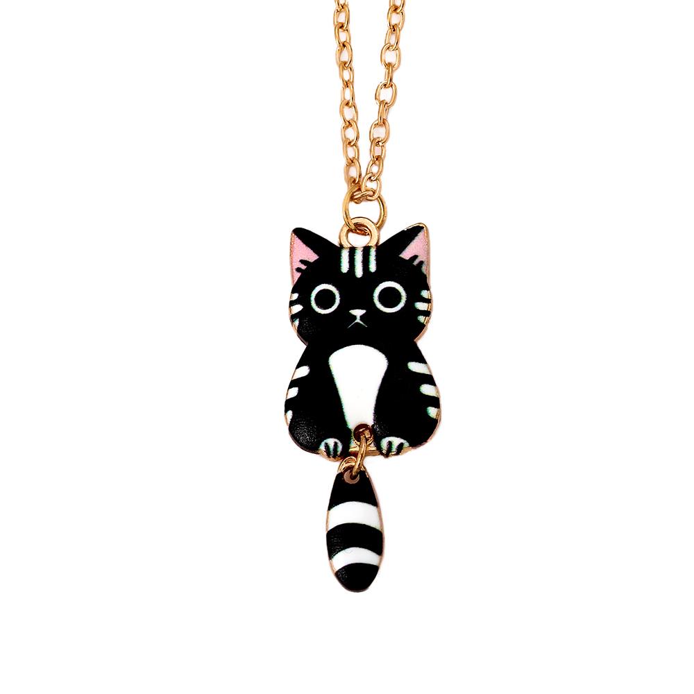 

Funny Colorful Owl Shaped Pendant Necklace Women Girls Bird Jewelry 45cm