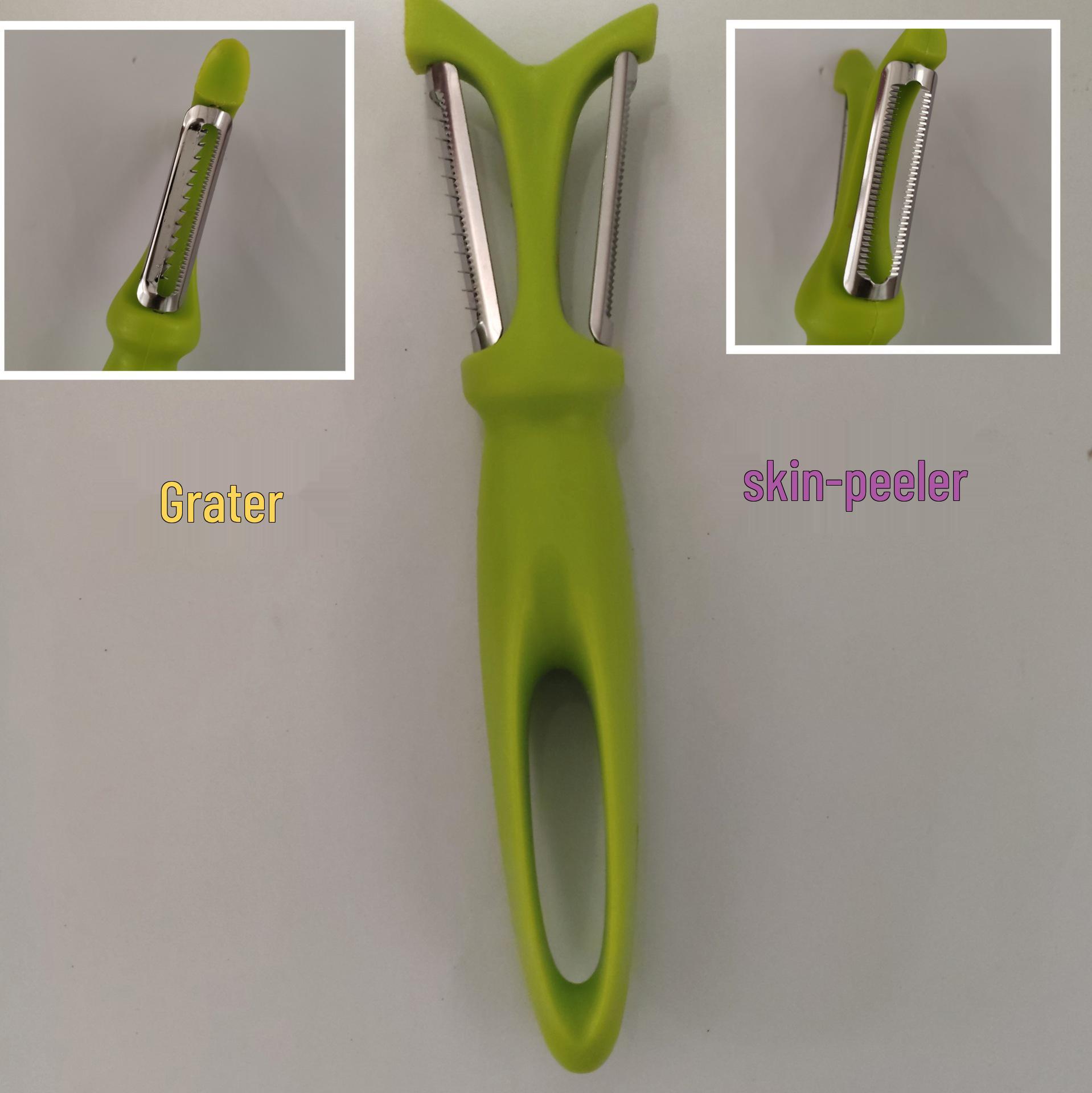 Stainless Steel Dual-Use Peeler & Grater: Multi-functional Kitchen Gadget