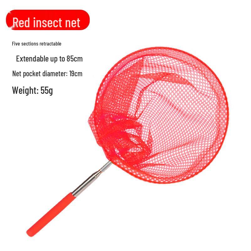 Kids' Telescopic Butterfly Net & Leakproof Folding Bucket Set for Beach and River Play