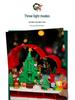 Takasaki 3011 Weihnachtsbaum Spiegel mit Lichtern Bausteine Spielzeug Schmuck Geschenk für Kinder
