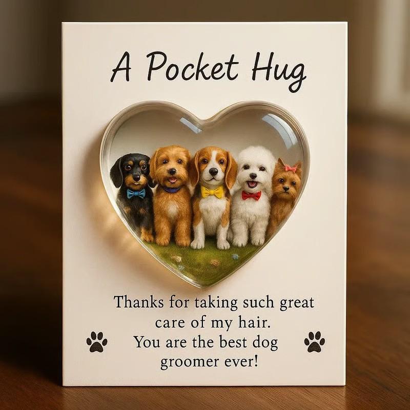

Easter heart-shaped pocket hug card 1pcs білий