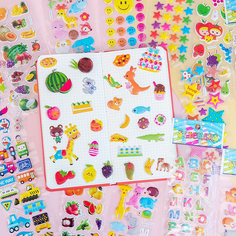 

3D Cartoon Anime Princess Bubble Stickers for Kids and Kindergarten Rewards