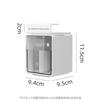 Compartmentalized Cosmetic Storage Box Hanging Design Yellow White Sorting Storage Box Plastic No-drill Pull-Out Storage Drawer