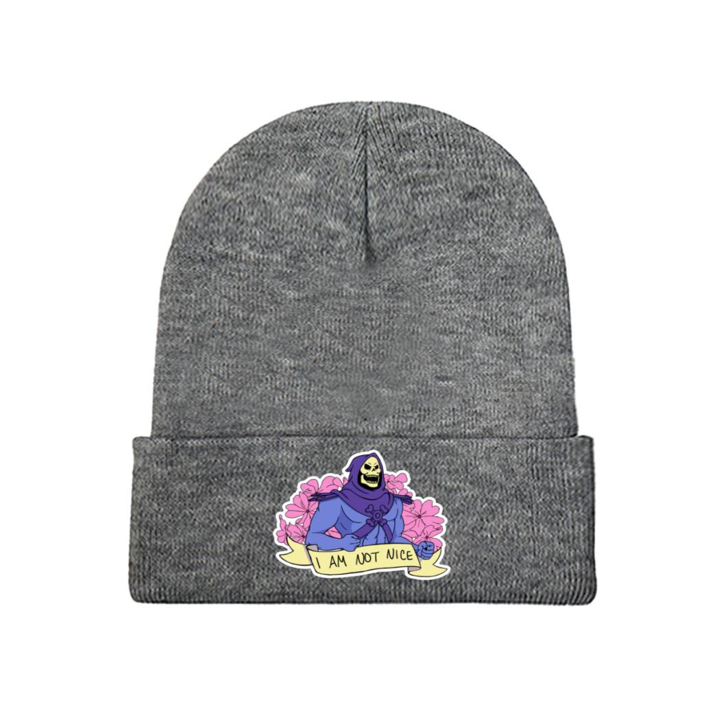 I Am not Nice He-Man and the Masters of the Universe Pălărie din tricot Beanie Pălării de iarnă Căldură din poliester Şapcă casual Unisex Cadou pentru femei