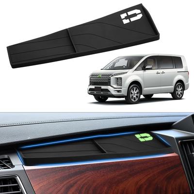 Auto Spec Non-Slip Dashboard Tray Mat for Mitsubishi Delica D5 Late Model 2019-Present Passenger Side Open Tray Silicone Rubber Mat