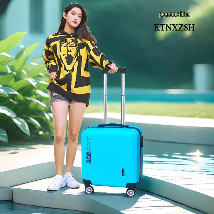 18" Carry-on Travel Suitcase with Universal Wheels and Lock, Sturdy Trolley Case for Students, 20" Version Available