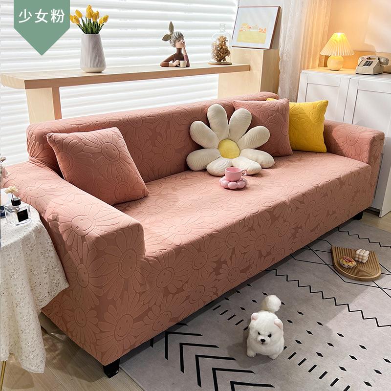 Nordic Anti-Scratching Sofa Cover Jacquard All Wrapped Cover Lazy Full Covered Sofa Slipcover Four Seasons Universal Sofa Cover Stretch