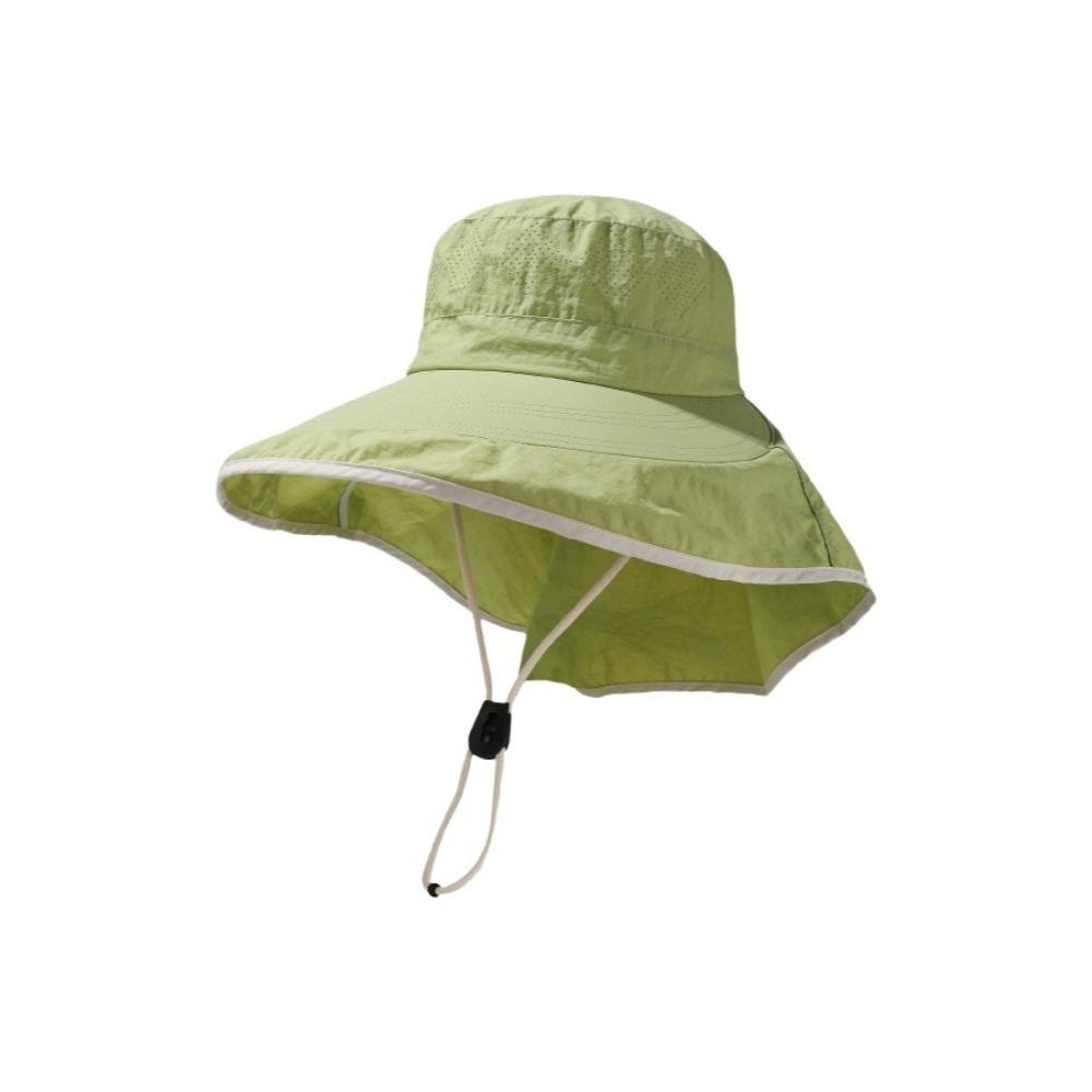 Breathable Sunshade Shawl Cap Solid Color Neck Cover Hiking Cap Fashion Neck Protection Hat  Spring
