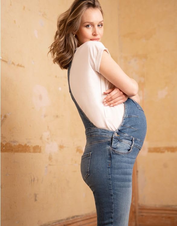 Overalls Maternity Denim Overalls TRAV Light Wash [Seraphin] Women's