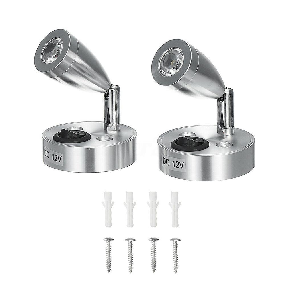 

2 шт. светодиодных ламп для чтения в салоне, переключатель для кемпера, лодки, беспроводной портативный автомобильный светильник для салона, аксессуары для кемпера, дропшиппинг