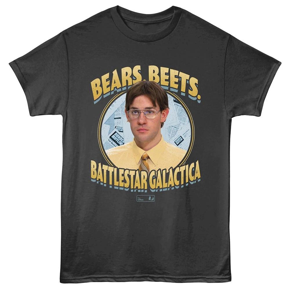 

The Office TV Show Bears Beets Battlestar Galactica Men s T shirt S