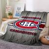 Montreal Canadiens Print Flannel Blanket High Quality Warm Comfortable Cover for All Seasons Perfect for Gifts Home Decor