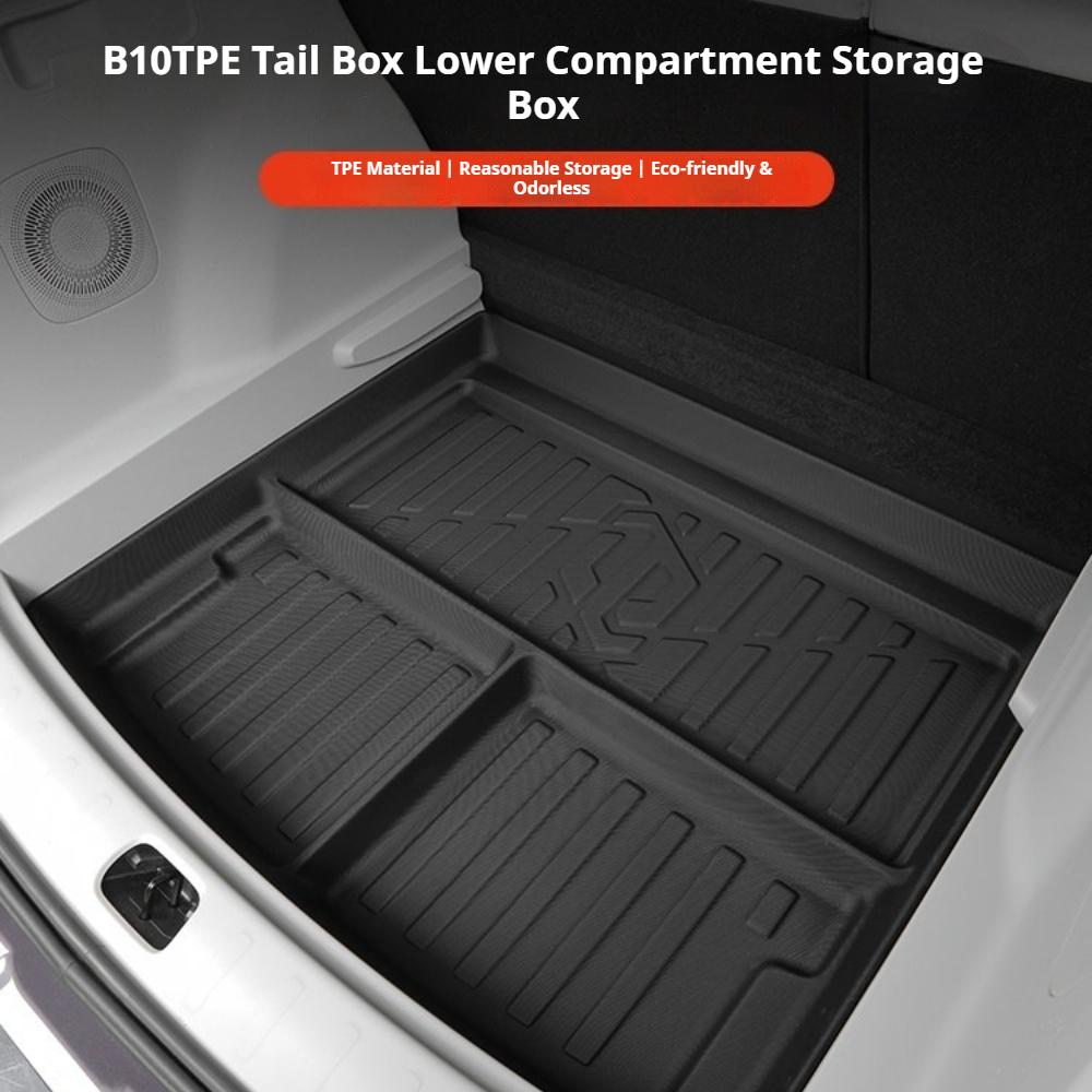 For Leapmotor B10 2025 Trunk Mat TPE Cargo Liner Underfloor Storage Box Organizer Tray Interior Accessories