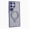 For Samsung Galaxy S23 Ultra Magnetic Case with Kickstand TPU+PC Phone Back Cover