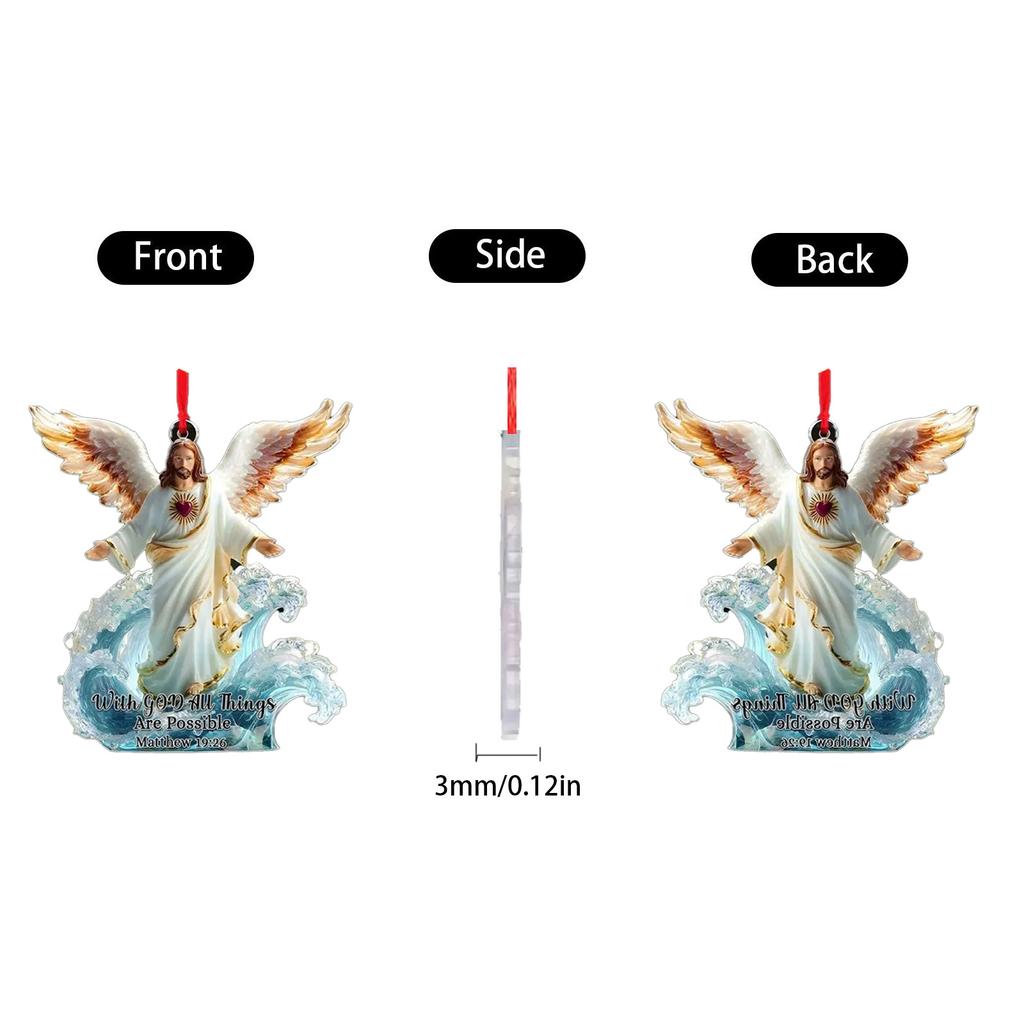 2D Christmas Decoration Pendant Christmas Tree Tag Theme Party Crafts Ornament