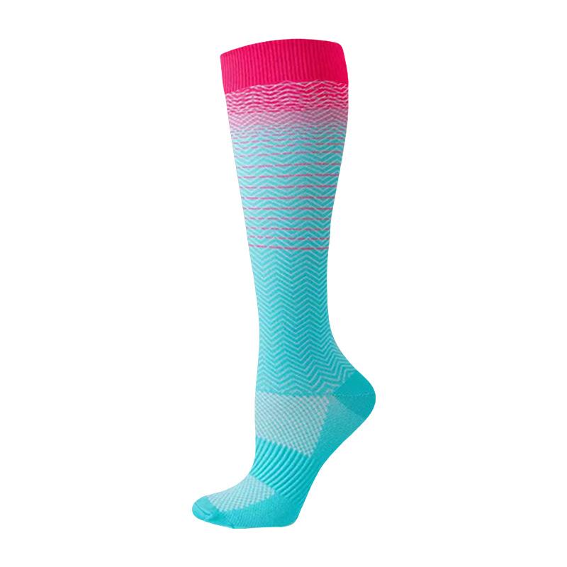 New 200-Pin Gradual Change Pressure Socks Men'S And Women'S Cycling Running Sports Football Socks Outdoor Calf Yoga Socks
