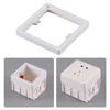 Single Socket Spacer Electrical Outlet Box Extender Single Gang Box Extender with Screws for Living Room School Office