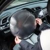 Heat-Resistant Car Steering Wheel Sunshade Cover  Car Interior Accessories