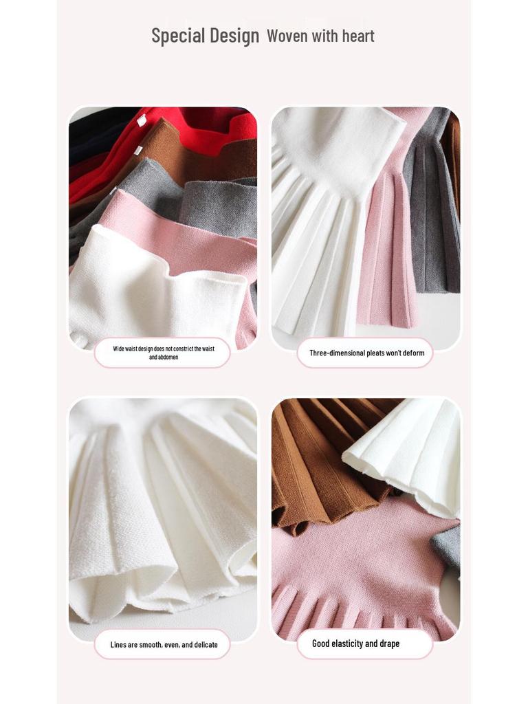 Dívčí midi sukně: Princeznovské plisované nadýchané šaty pro děti