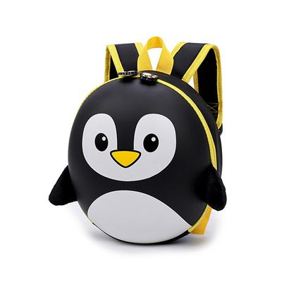 New 3D Children School Bags Cartoon Hard Shell Backpack for Children Penguin School Backpack