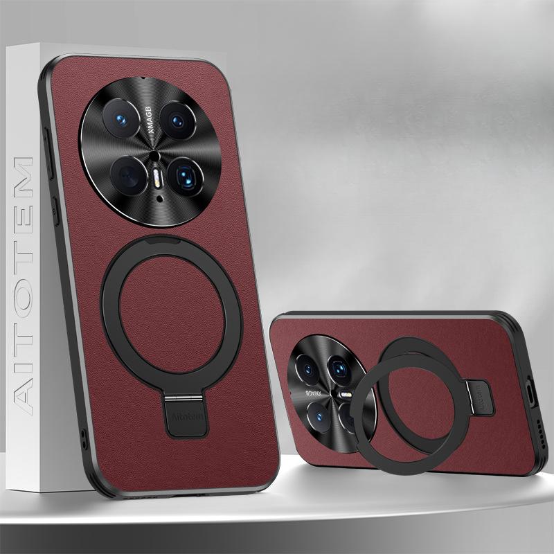 

Чехол для телефона Huawei Mate70pro Полная сумка Противоударный M60 Бизнес Высококлассный Подставка Магнитный Мужской Кожаный Чехол Huawei Mate 60