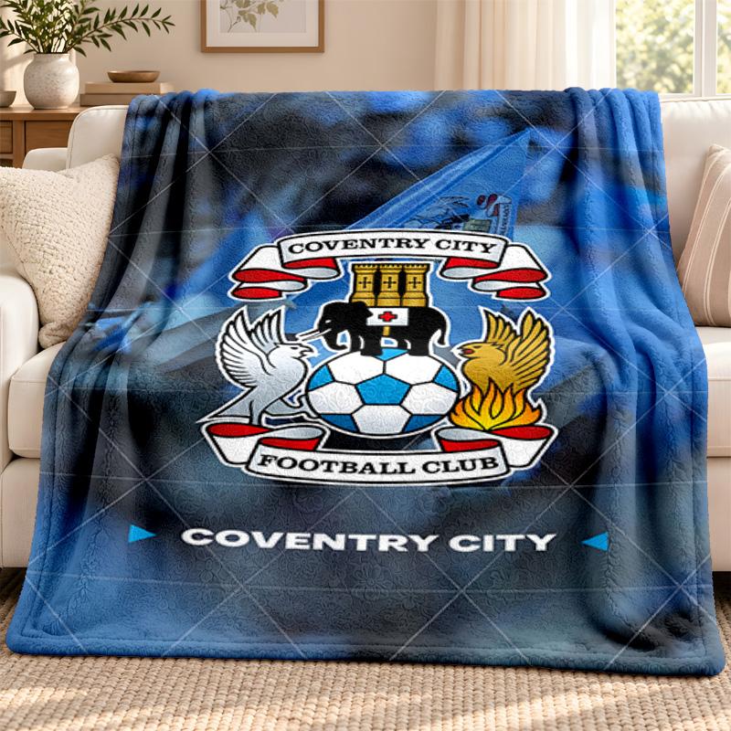 Coventry City F.C. manta Manta de Franela Suave Acogedora Felpa para Sofá Cama Ligera Decoración del Hogar Camping al Aire Libre