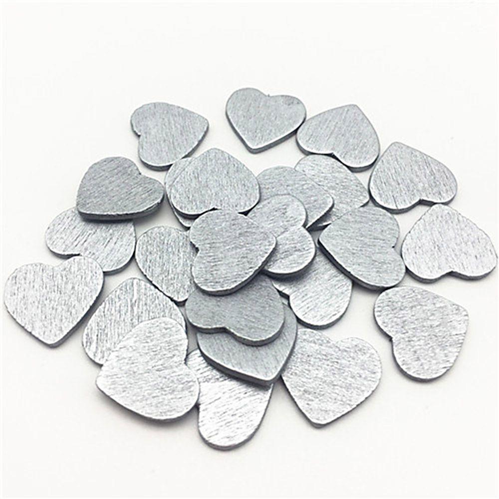 Party Decor Wall Sticker Wedding Ornaments Wooden Chips Wood Crafts Confetti Slices Hearts Shaped