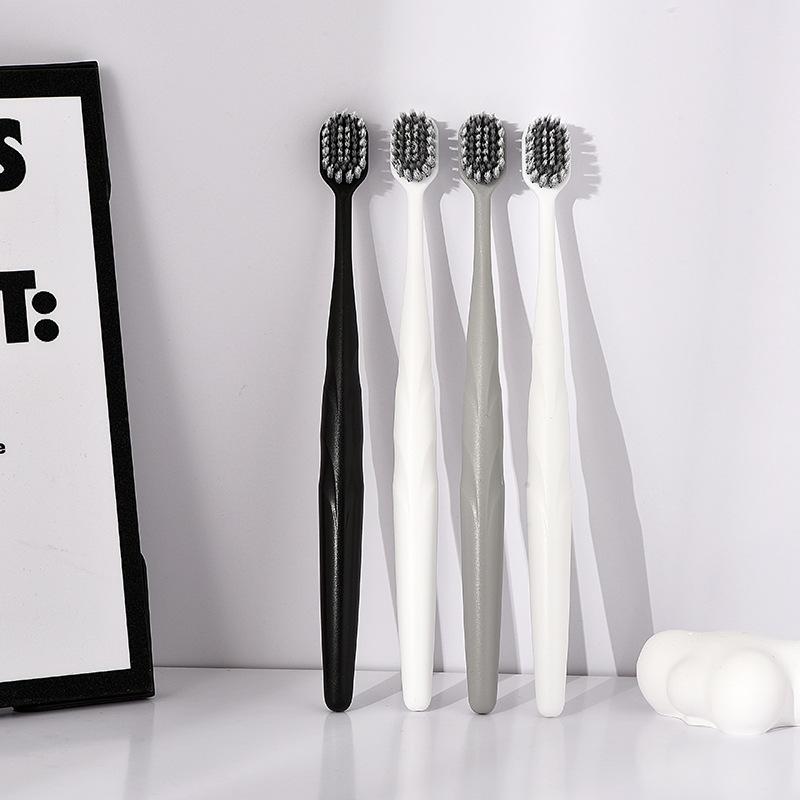 2PCS Random Medium Hard Bristled Adult Home Couple Toothbrush Wide Head Cleaning Toothbrush Man Travel Teeth Oral Care Set