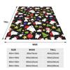 Christmas Bull Terriers Blanket Dog Funny Holiday Travel Flannel Throw Blanket Warm Soft Outdoor Bedspread Birthday Present