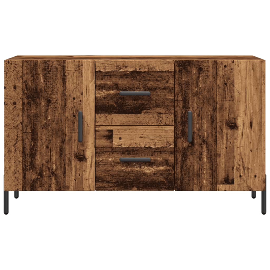 Vidaxl Chest of Drawers, Old Wood, 100X36X60 Cm, Wood-Based Material
