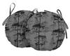 Vargottam Indoor Outdoor Round Bistro Chair Cushions Block Print 15-Inch Bistro Chair Pads Waterproof Seat Chair Cushion For Home